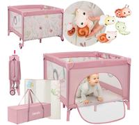 Box da corsa per bambini con materasso e set giocattoli griglia protettiva 0-...