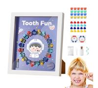 Box da fata dei denti, First Tooth Memorial Box | Fata Display Memorial per bambini | Foto dei denti per bambini e organizzatore commemorativo per bambini, regalo di compleanno e doccia per bambin