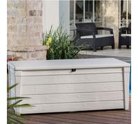 Baule Box Keter Portattrezzi da esterno 454Lt BRIGHTWOOD Bianco 145x69,7x60,3cm