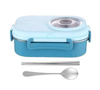 Box Da Pranzo In Acciaio Inossidabile, Con Design A 3 Compartimenti, 23x16,5x8 Cm, Contenitore Alimentare Portatile, Scatola Da Preparazione Per Pasti Da Campeggio, Robusta E Riutilizzabile, Per I Pas