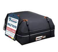 Box da Tetto Auto 566 Litri con Barre 130 x 110 x 40 cm Montaggio senza Rails