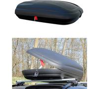 Box da tetto baule portapacchi per auto universale 400 litri carbon look doppia chiusura misure 1690x790x375 mm