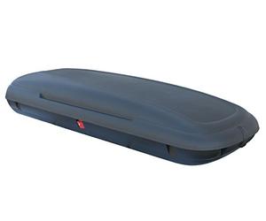 Box da tetto VDPCA480 480 LT effetto carbonio + barre portatutto in alluminio Menabo Tema compatibile con Suzuki Celerio (posteriore a 5 porte) dal 2015