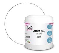 BOX DECO COULEURS Aqua Deco - Pittura murale in acrilico opaco, 2,5L, colore: Bianco