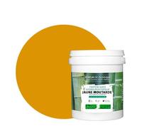 BOX DECO COULEURS Pittura naturale ecologica per interni esterni, aspetto opaco Natura - 1L / 13 m² [Classe energetica A+], giallo senape