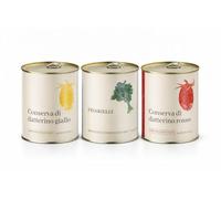 Box Degustazione 3 pezzi da 800 gr | Datterino giallo semisecco, Datterino rosso semisecco, Friarielli