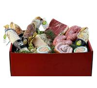 Box Degustazone "Antipasto Toscano Tradizionale" per 12 persone | Kit degustazione a base di Salumi Toscani | In Regalo biglietto d'auguri personalizzato | Salumificio Artigianale Gombitelli