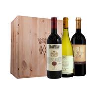 Box Degutazione Tignanello + Badia a Passignano G.R. + Cervaro della Sala - Antinori [Cassetta in legno 3 bt] 0.75 lt