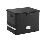 Box Di Archiviazione Dei Record Con Blocco - Cassa Di Archiviazione Con Coperchio E Manici Per Preziosa Raccolta Di Album | Organizzatore Del Supporto Per File Pieghevoli A Prova Di Fuoco | Case Di Tr