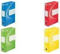 Box di archivio mangiato Vivida, Din A4, Blue (W) 100 mm dal cartone riciclato al 100%, 100% riciclabile, - 25 pezzi (128421) NEW