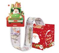 Box di Denaro di Natale - Titolare di Denaro Divertente | Scatole di Denar0 Regalo | Bag Trasparente Set per Risparmi per Le Vacanze | Idee Presenti di Natale per Gli Amici di Famigli