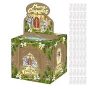 Box di moneta di Natale, facile da usare, 12x12cm, tiro regalo in contanti, denaro a di Natale, multiuso, per regali festivi e uso pratico durante tutto l'anno