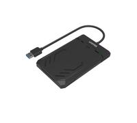 Box disco UNITEK Y-3036 2.5" SATA USB 3.2 Gen 1 Nero con cavo integrato