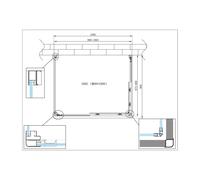 Box Doccia 2 Lati Scorrevoli + Lato Fisso, Vetro Temperato 6 mm, 90x100x90 cm