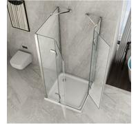 Box Doccia 3 Lati 2 Ante Battenti 70 80 90 100 110 120 140 Parete in Cristallo