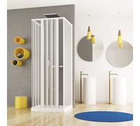 Box Doccia 3 Lati 70 x 70 x 70 Soffietto Doppia Apertura