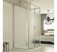 Box Doccia 3 lati 70x100x70 CM H198 stampato C mod. Cristal Trio 2 Ante
