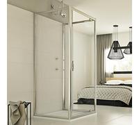 BOX CABINA DOCCIA 70x70x70 CM 3 TRE LATI VETRO TRASPARENTE 1 ANTA BATTENTE P