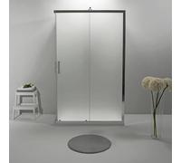 Box Doccia 3 Lati 70x70x70 cm x h190 - Cabina Doccia con Porta Scorrevole, Cristallo Temperato 6mm, Opaco e Anticalcare con Profilo in Alluminio Cromato e Chiusura Magnetica - Facile da Installare