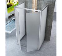 Box Doccia 3 Lati Opaco 6 mm Anta Battente Saloon 60 70 80 90 100 120 130 140 cm