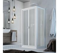 BOX DOCCIA 3 LATI SALOON 80X95X80 CM H 185 IN ACRILICO MOD. DELTA TRIO