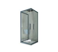BOX DOCCIA 3 LATI SCORREVOLE BLU NAVY VETRO TRASPARENTE 70X70X70 CM MOD. KOLORS