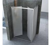 Box Doccia 6mm Porta Saloon Apertura Interna Esterna Opaco H190