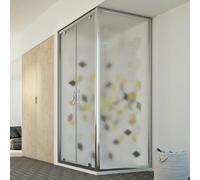 BOX CABINA DOCCIA 70x110 CM 2 ANTE BATTENTE SALOON P VETRO STAMPATO AP 110