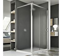 BOX DOCCIA 70X120 CM ANGOLARE 1 ANTA SCORREVOLE CABINA CRISTALLO STAMPATO C