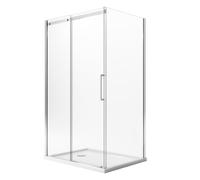 BOX DOCCIA 70X120CM VETRO 8 MM ANTICALCARE LATO FISSO ANTA SCORREVOLE SINISTRA