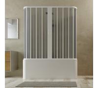 BOX DOCCIA 70x170x70 CABINA 3 LATI H 150 SOPRAVASCA A SOFFIETTO