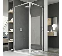 Box Doccia 75x100 AP. 100 CM H185 trasparente mod. Sintesi Duo 1 Anta