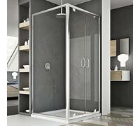 Box Doccia 75x110 AP. 110 CM H185 trasparente mod. Sintesi Duo 2 Ante