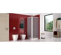 Box Doccia 75x75 in PVC MOD. Acquario con Apertura Centrale