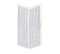 BOX DOCCIA 75x75 CABINA ANGOLARE BAGNO A SOFFIETTO IN PVC 14 COLORI SU MISURA