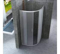 Box Doccia 75x75 Semicircolare Opaco 6mm Doppia Scorrevole H190cm