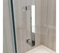 BOX DOCCIA 90X140CM VETRO 8 MM CABINA BAGNO ANGOLARE TRATTAMENTO ANTICALCARE