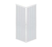 Pinto Box doccia Acquario 80x90 cm in PVC a soffietto apertura angolare