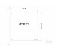 BOX DOCCIA A DUE LATI CON PORTA BATTENTE REVERSIBILE H 200 , VETRO 8 MM CROMATO