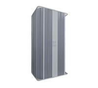 BOX DOCCIA 3 LATI IN PVC 80X90X80CM 2 ANTE A SOFFIETTO BIANCO H185 RIDUCIBILE