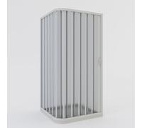 BOX DOCCIA 70x90 CM CABINA ANGOLARE BAGNO A SOFFIETTO IN PVC AP LATERALE H 185