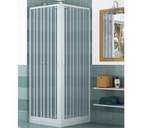Box Doccia a Soffietto in PVC Luna 80/120 cm - Porta Doccia Pieghevole