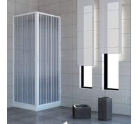 Pinto Box doccia Acquario 80x90 cm in PVC a soffietto apertura angolare