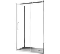 Box Doccia Angolare 70x150 cm 1 Anta Scorrevole in Cristallo Trasparente 8mm H200 Fosterberg Horsens Destro