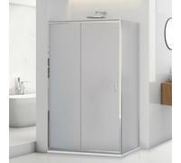 Box doccia angolare 70x150 cm scorrevole con vetro stampato Tay