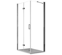 Box Doccia angolare 70x70 cm 1 anta a Libro in Cristallo trasparente 6mm H195 Bonussi Noemi