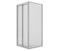 Box Doccia Angolare 75x75CM H198 Cristallo Stampato C Fisso+Saloon 2 Ante Battente 75 mod. West