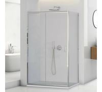 Box doccia angolare 80x120 cm scorrevole in cristallo temperato Tay