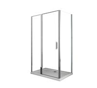 Box Doccia angolare 90x120 cm 1 anta Battente in Cristallo trasparente 6mm H190 Best