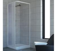 BOX DOCCIA 70x80 CABINA ANGOLARE BAGNO A SOFFIETTO IN PVC COLORI SU MISURA